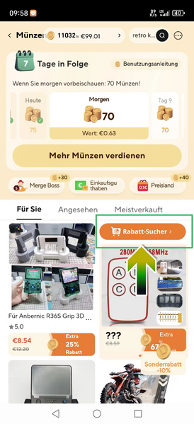 Go to Discount Finder (Rabattsucher)