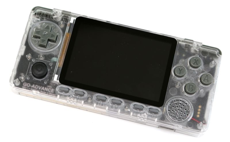 File:ODROID-GO Advance Clear White angled.jpg